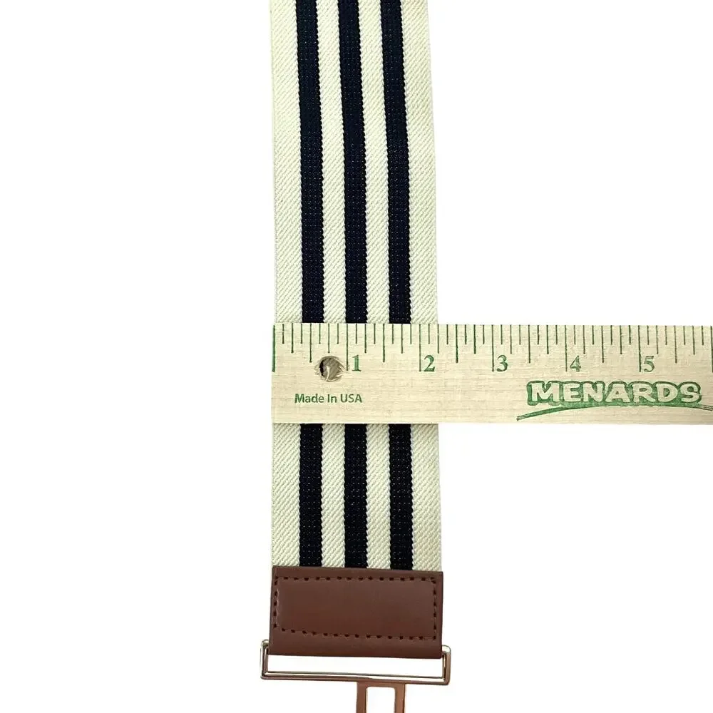 Vintage Wide Striped Belt: 70s, 80s, 90s